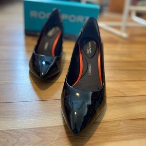 Rockport Black Patent Heel